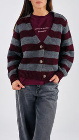 Cardigan righe You