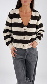 Cardigan righe You