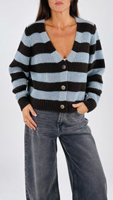 Cardigan righe You