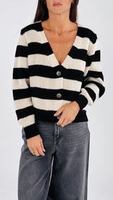 Cardigan righe You