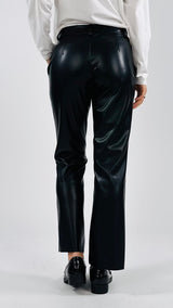Pantalone flare ecopelle T.