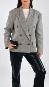 Giacca quadretto guanti T.