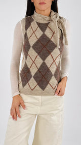 Gilet losanghe fiocco H.