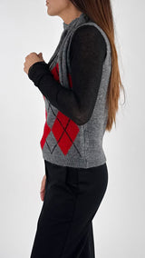 Gilet losanghe fiocco H.