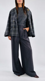 Pantalone twill doppia pences T.