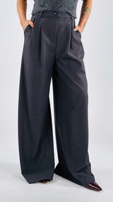 Pantalone twill doppia pences T.