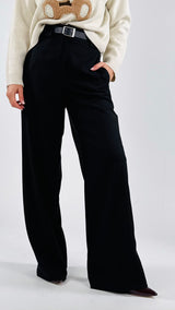Pantalone palazzo twill cintura T.