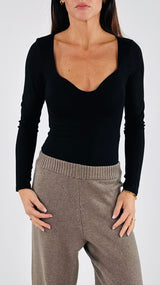 Body jersey scollo cuore H.