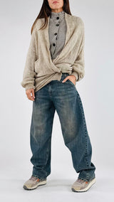 Cardigan spilla strass H.