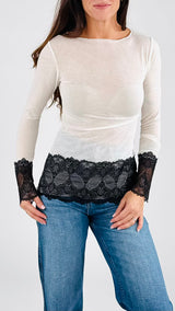 Cachemirina fondo pizzo T.