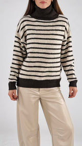 Pull righe fiocco schiena