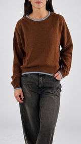 Pull cachemire bordo color