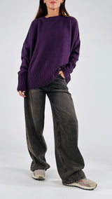 Maxi pull costina alta T.