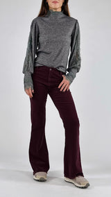 Pantalone velluto zampa T.