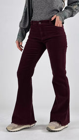 Pantalone velluto zampa T.