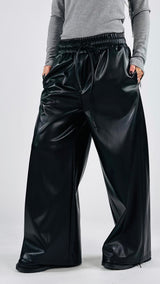 Pantalone palazzo ecopelle T.