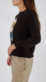 Pull teddy lana cachemire Vic.