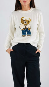 Pull teddy lana cachemire Vic.