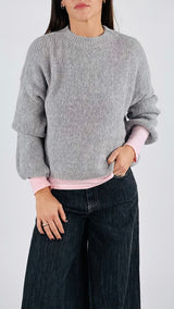 Pull alpaca collo in piedi H.