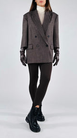 Giacca pied de poule guanti Vic.