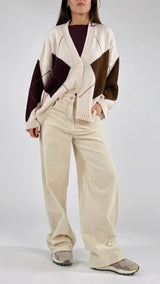 Cardigan over losanga H.