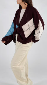 Cardigan over losanga H.