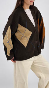 Cardigan over losanga H.