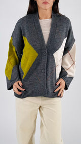 Cardigan over losanga H.