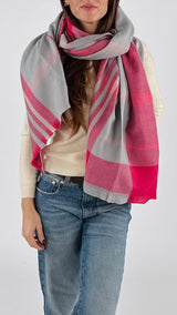 Sciarpa check sottile