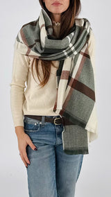 Sciarpa check sottile