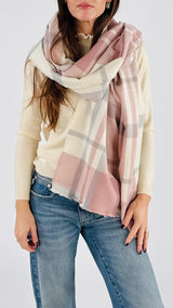 Sciarpa check sottile