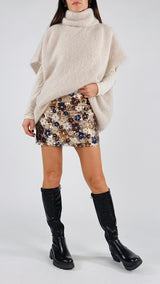 Mini full paillettes fiori