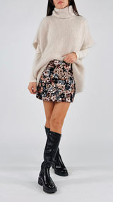 Mini full paillettes fiori