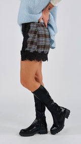 Mini check azzurro H.