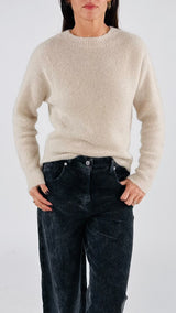 Pull integrale mohair T.