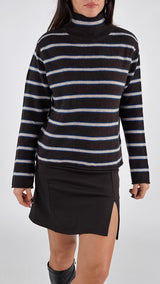 Dolcevita righe cachemire T.