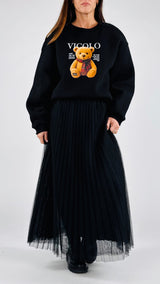 Gonna tulle plissé T.