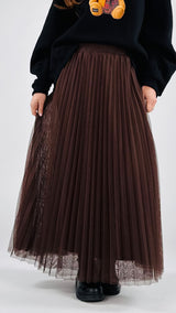 Gonna tulle plissé T.