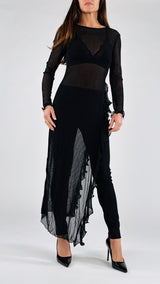 Abito tulle lurex rocuhes H.