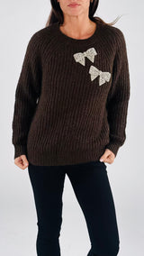 Pull fiocchi strass Vic.