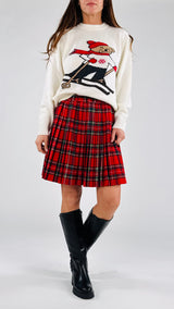 Mini tartan pieghe Vic.