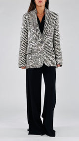 Giacca stuoia paillettes H.