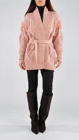 Cardigan traforo+frange You