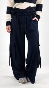 Pantalone cargo flanella T.