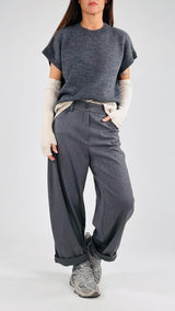 Pantalone flanella baloon T.