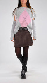 Mini velluto cintura H.