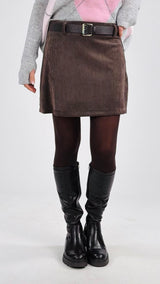 Mini velluto cintura H.