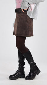 Mini velluto cintura H.