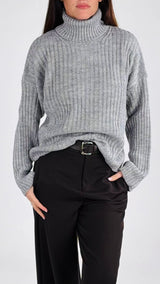 Pull dolcevita costa larga H.