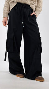 Pantalone cargo flanella T.